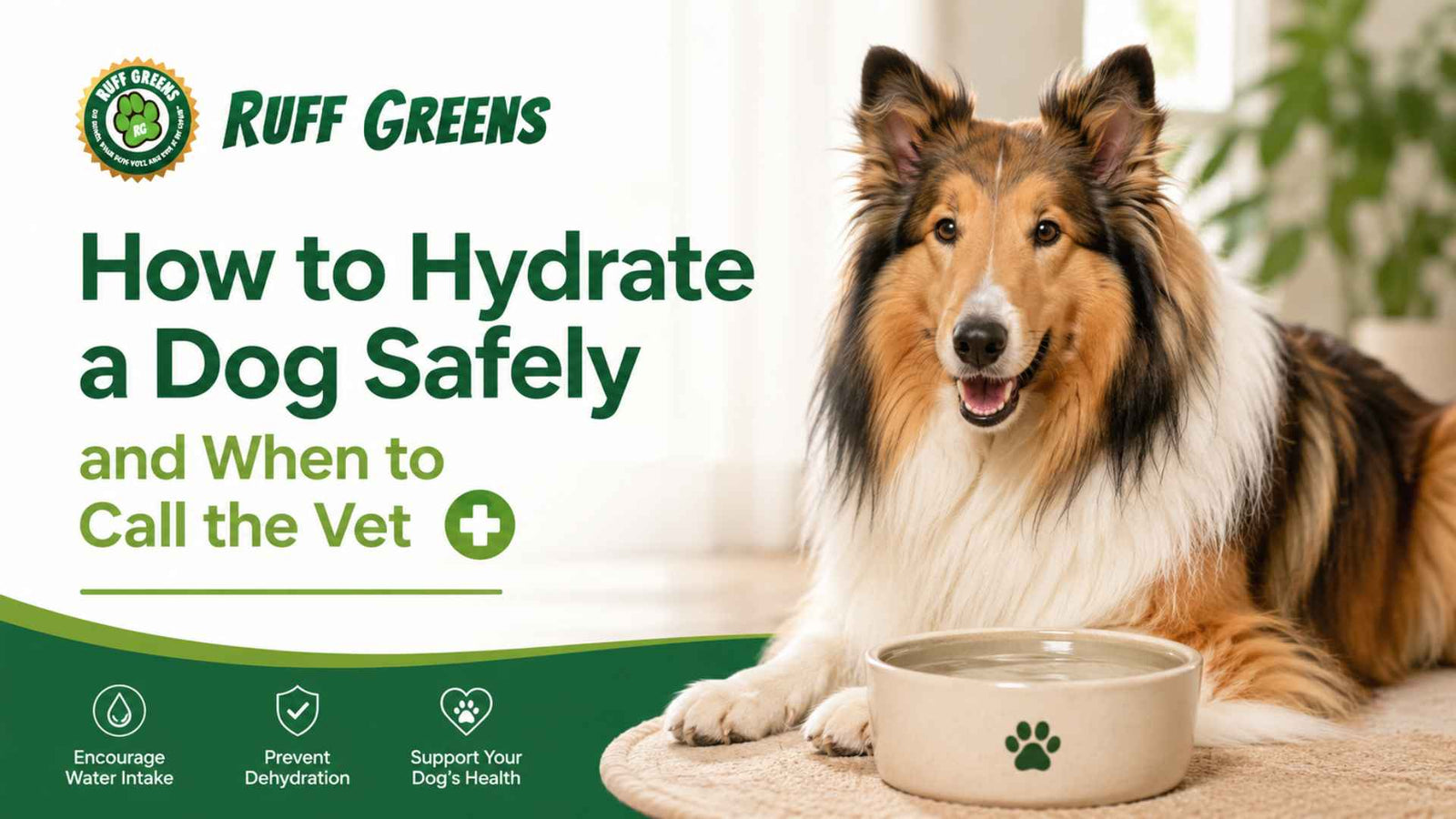 How to hydrate a dog safely and when to call the vet