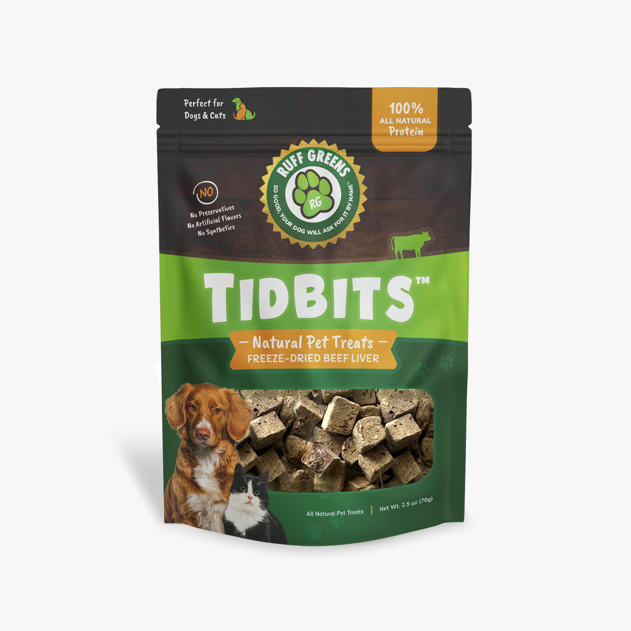 Tid Ruff Ruff Tidbits, 2.5 oz. - Ruff Greens