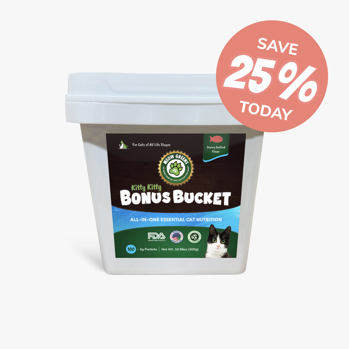 Meow Greens, VitaSmart - Bonus Bucket